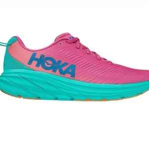 HOKA Women's Rincon 3 Running Shoes Pink/Teal BRAND NEW!